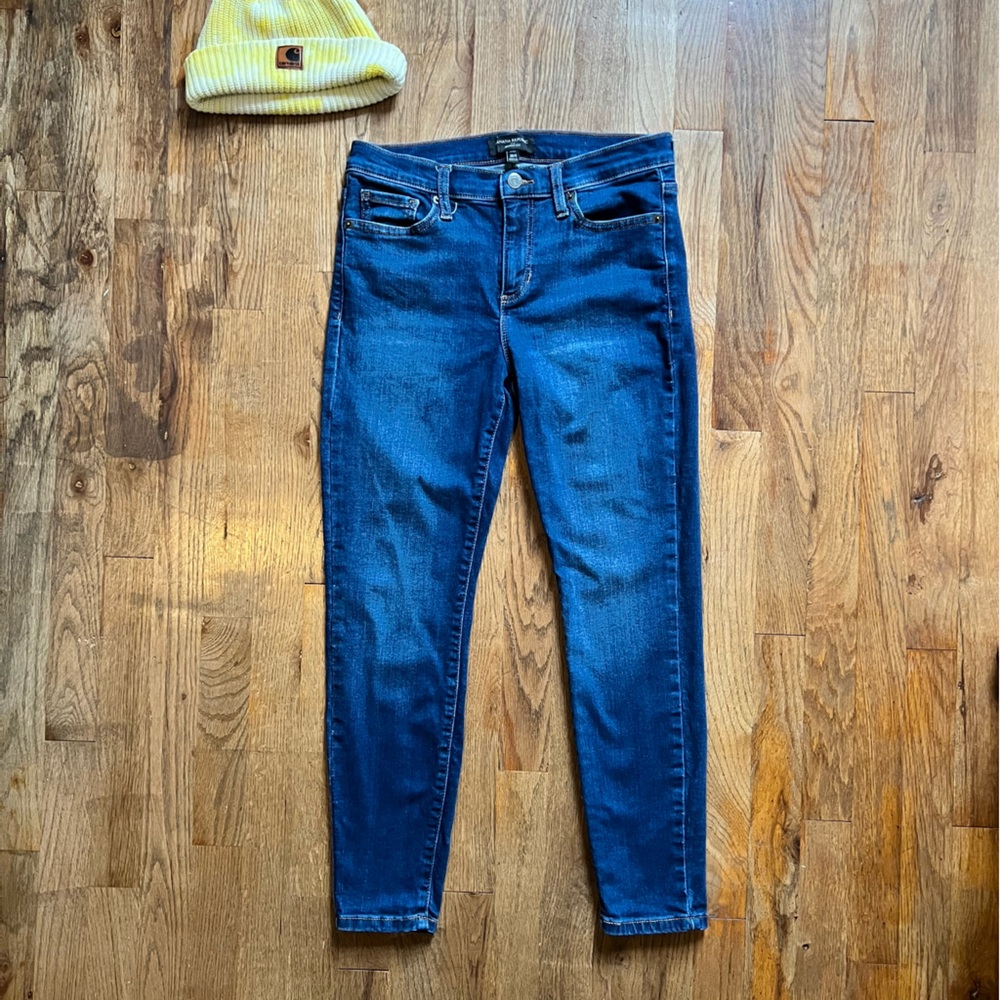 Banana Republic Dark Blue Skinny Jeans 28 6 Petite